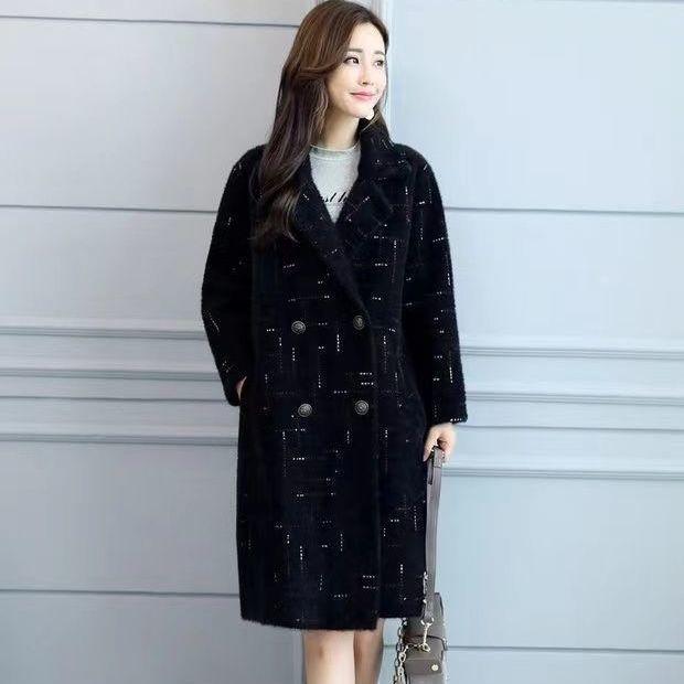 Новое женское модное пальто средней длины из искусственной норки, шерстяное, тонкое, большого размера, пальто Низи, свободное S чёрный
Новое женское модное пальто средней длины из искусственной норки, шерстяное, тонкое, большого размера, пальто Низи, свободное S чёрный