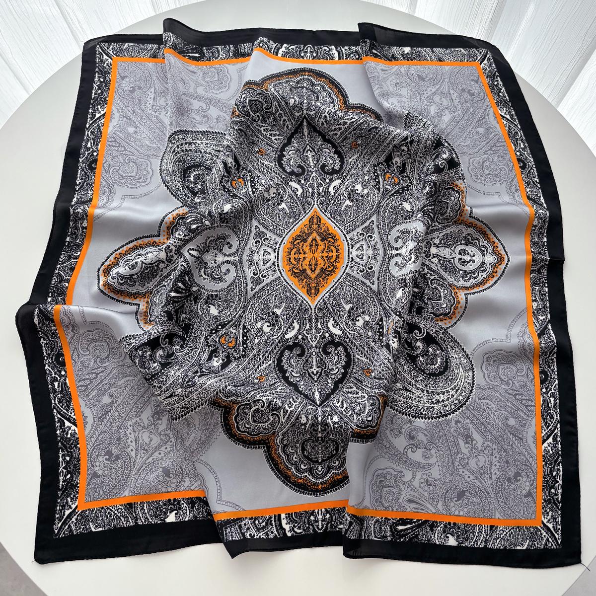 70*70cm Luxury Cashew Square Scarves For Women Soft Neck Shawl Warp Elegant Neckerchief Bandanas Paisley Print Hijab For Travel
70*70cm Luxury Cashew Square Scarves For Women Soft Neck Shawl Warp Elegant Neckerchief Bandanas Paisley Print Hijab For Travel