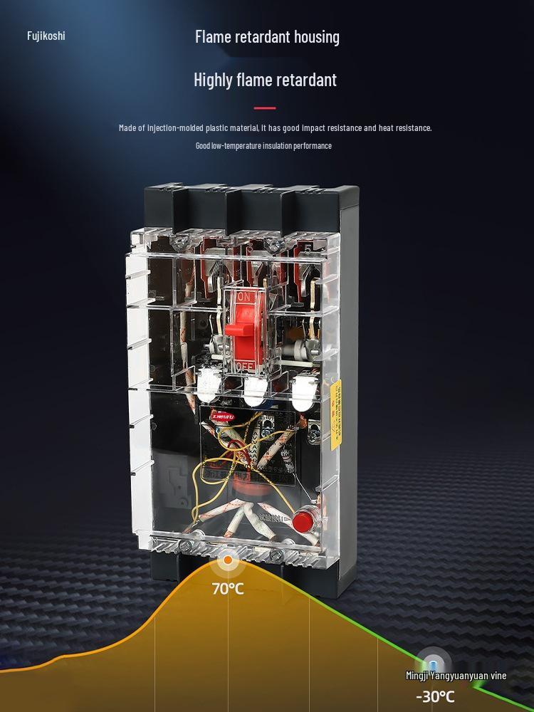 DZ15LE-40A100A Transparent Shell Molded Case Circuit Breaker with Leakage Protection, 15mA/30mA Air Switch 40A-2P
DZ15LE-40A100A Transparent Shell Molded Case Circuit Breaker with Leakage Protection, 15mA/30mA Air Switch 40A-2P