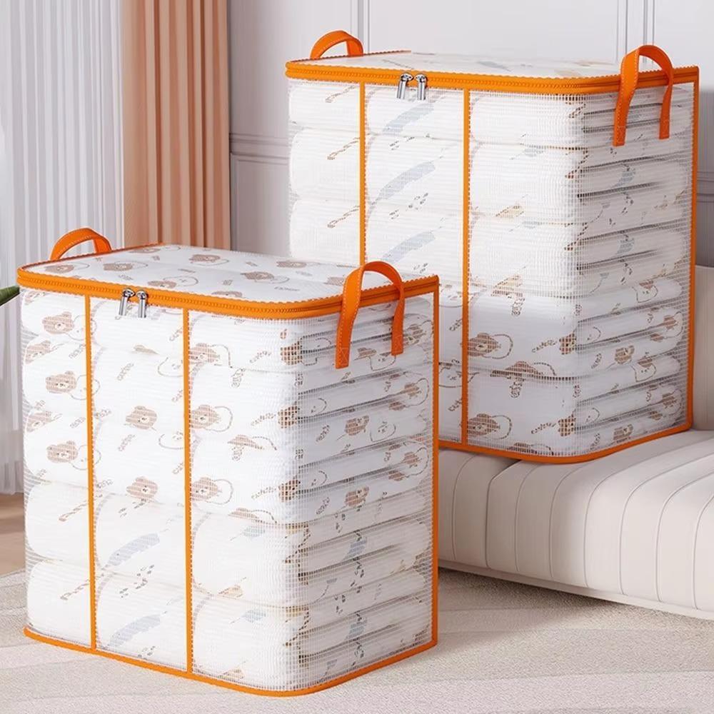 Dust-proof Foldable Storage Bag with Handles Clothes Storage Bins for Closet Organizer 150L-50*35*46CM
Dust-proof Foldable Storage Bag with Handles Clothes Storage Bins for Closet Organizer 150L-50*35*46CM