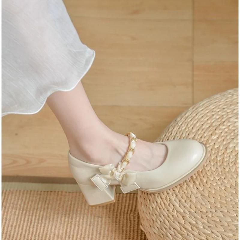 Ladies Summer Footwear on Heeled Pumps Shoes for Women 2025 with Straps Cute Square Heels Gothic Kawaii Bow High Mary Jane Offer 40
Ladies Summer Footwear on Heeled Pumps Shoes for Women 2025 with Straps Cute Square Heels Gothic Kawaii Bow High Mary Jane Offer 40