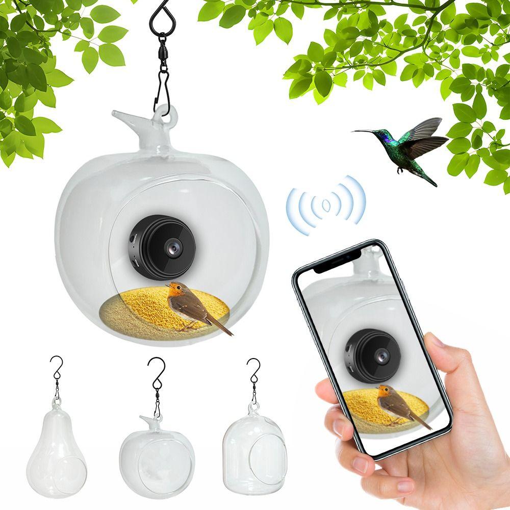With Wireless WiFi Smart Bird Feeder with Camera Outdoor Bird Watching Device Bird Feeders House
With Wireless WiFi Smart Bird Feeder with Camera Outdoor Bird Watching Device Bird Feeders House