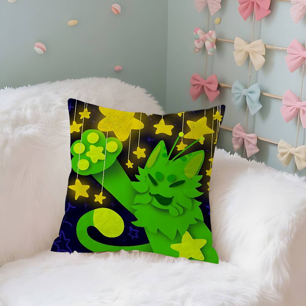 Cute Green Alien Cat Case Plush Fabric Soft Pillowcase Double Sided Print Cushion Cover Household Gifts 40x40 cm
Cute Green Alien Cat Case Plush Fabric Soft Pillowcase Double Sided Print Cushion Cover Household Gifts 40x40 cm
