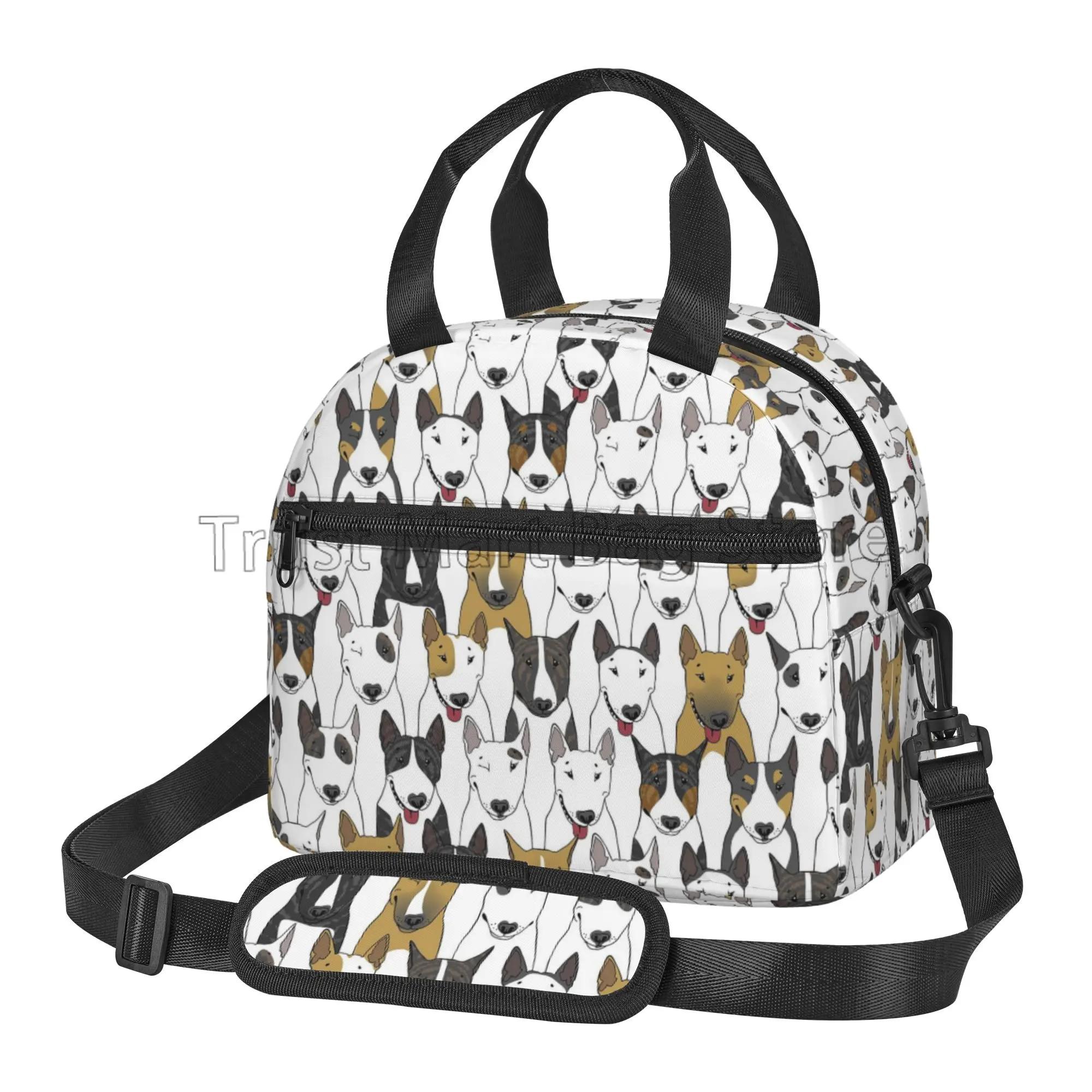 English Bull Terrier Dog Portable Insulated Lunch Bag Waterproof Bento Tote with Shoulder Strap for Office Picnic Travel Camping
English Bull Terrier Dog Portable Insulated Lunch Bag Waterproof Bento Tote with Shoulder Strap for Office Picnic Travel Camping