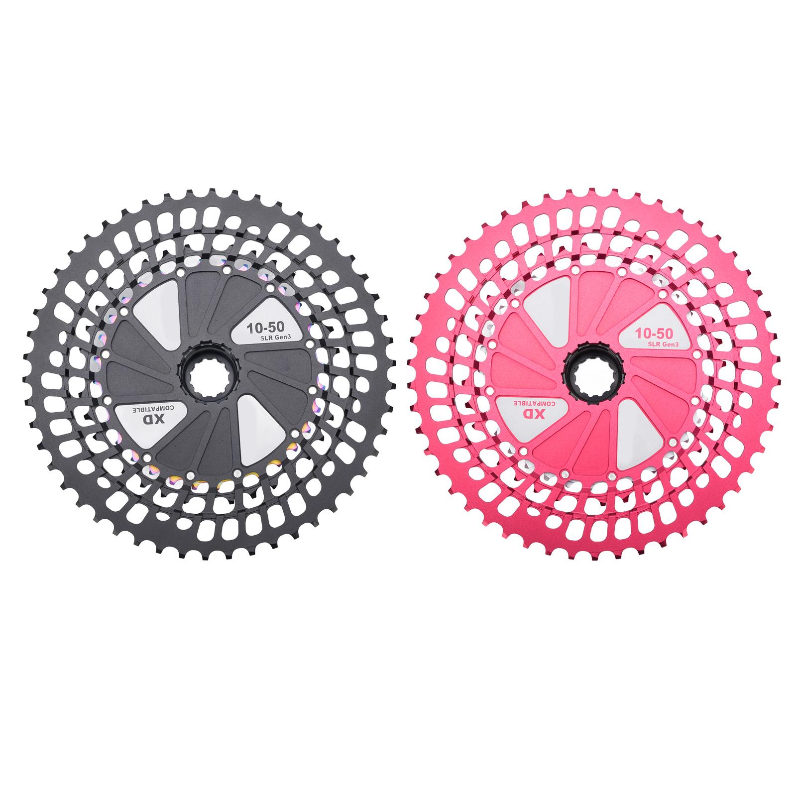 Bike Cassette Ultra Light 10 to 50T 12 Speed CNC Hollow Bicycle Cassette Flywheel Replacement for XD Black Colorful
Bike Cassette Ultra Light 10 to 50T 12 Speed CNC Hollow Bicycle Cassette Flywheel Replacement for XD Black Colorful