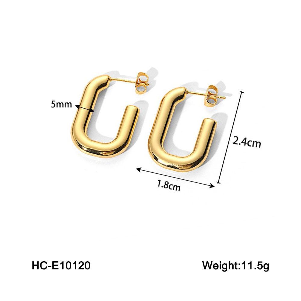 New geometric shape earrings, women s fashion versatile titanium steel high-end stud earrings, heart-shaped earrings
New geometric shape earrings, women s fashion versatile titanium steel high-end stud earrings, heart-shaped earrings