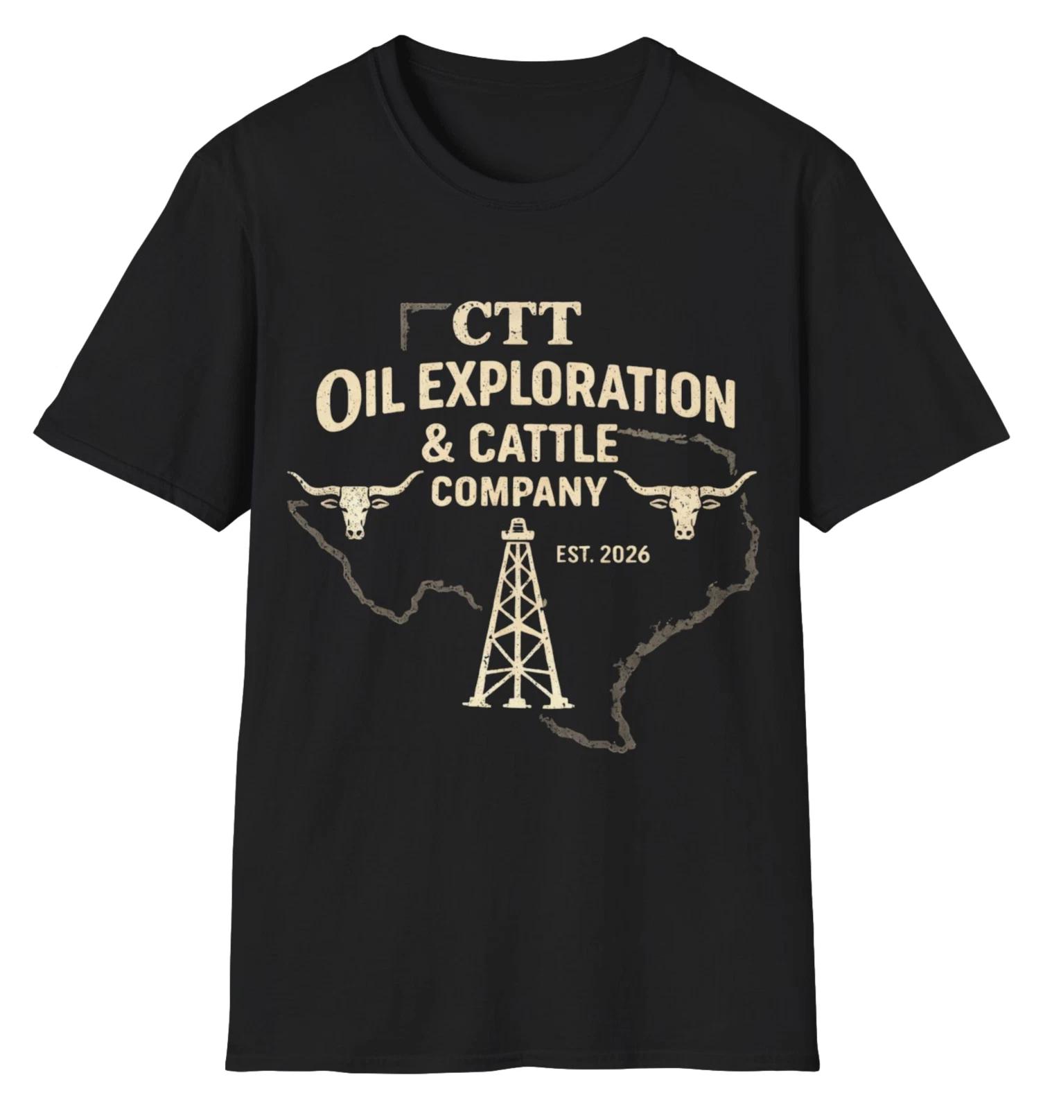 CTT Oil Exploration Cattle Company T-Shirt | Landman Unisex Softstyle M
CTT Oil Exploration Cattle Company T-Shirt | Landman Unisex Softstyle M