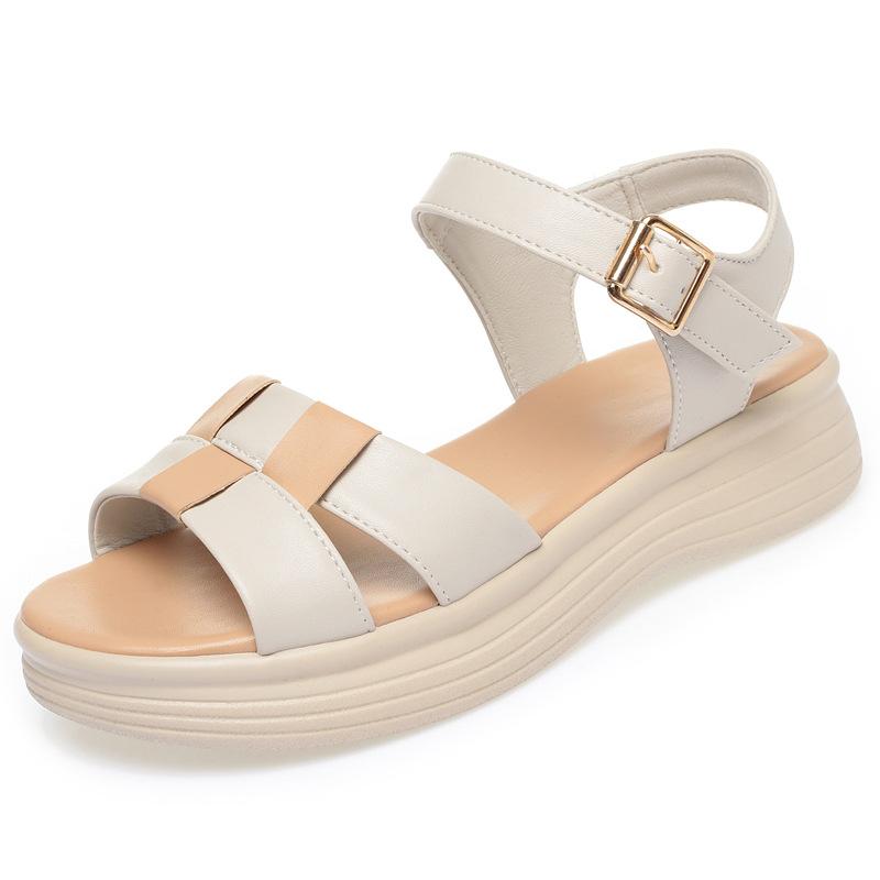 3.5cm Comfortable Mix Color Soft Leather Sandals Casual Shoes 2025 Summer Flat Platform Sandals for Mom Beach Daily Office 35 бежевий
3.5cm Comfortable Mix Color Soft Leather Sandals Casual Shoes 2025 Summer Flat Platform Sandals for Mom Beach Daily Office 35 бежевий
