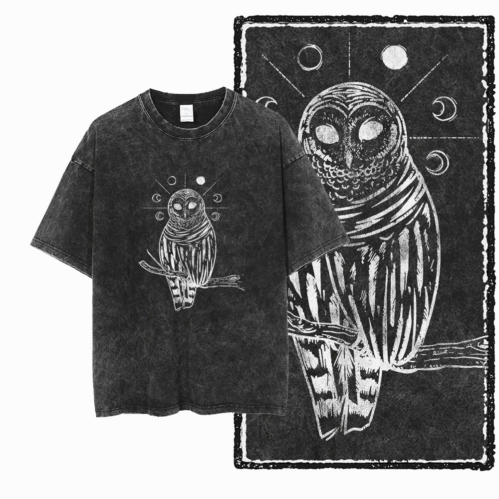 DH Футболка унисекс с эксклюзивным графическим принтом совы, 100% хлопок, кислотная стирка, крутой винтажный стритвир, мужские футболки, футболка большого размера для мужчин 4XL
DH Футболка унисекс с эксклюзивным графическим принтом совы, 100% хлопок, кислотная стирка, крутой винтажный стритвир, мужские футболки, футболка большого размера для мужчин 4XL
