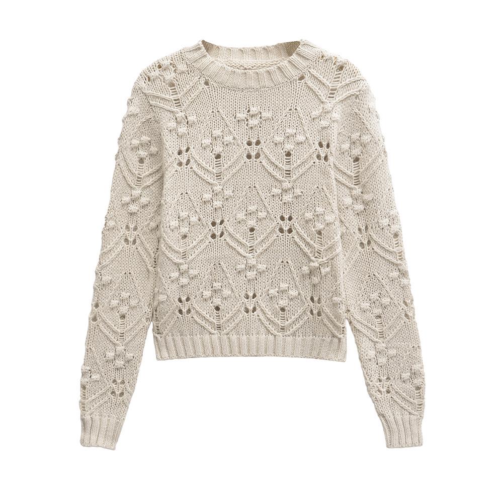 2024 Autumn/Winter Women s Knitted Round Neck Sweater with Decorative Ball Design Medium
2024 Autumn/Winter Women s Knitted Round Neck Sweater with Decorative Ball Design Medium
