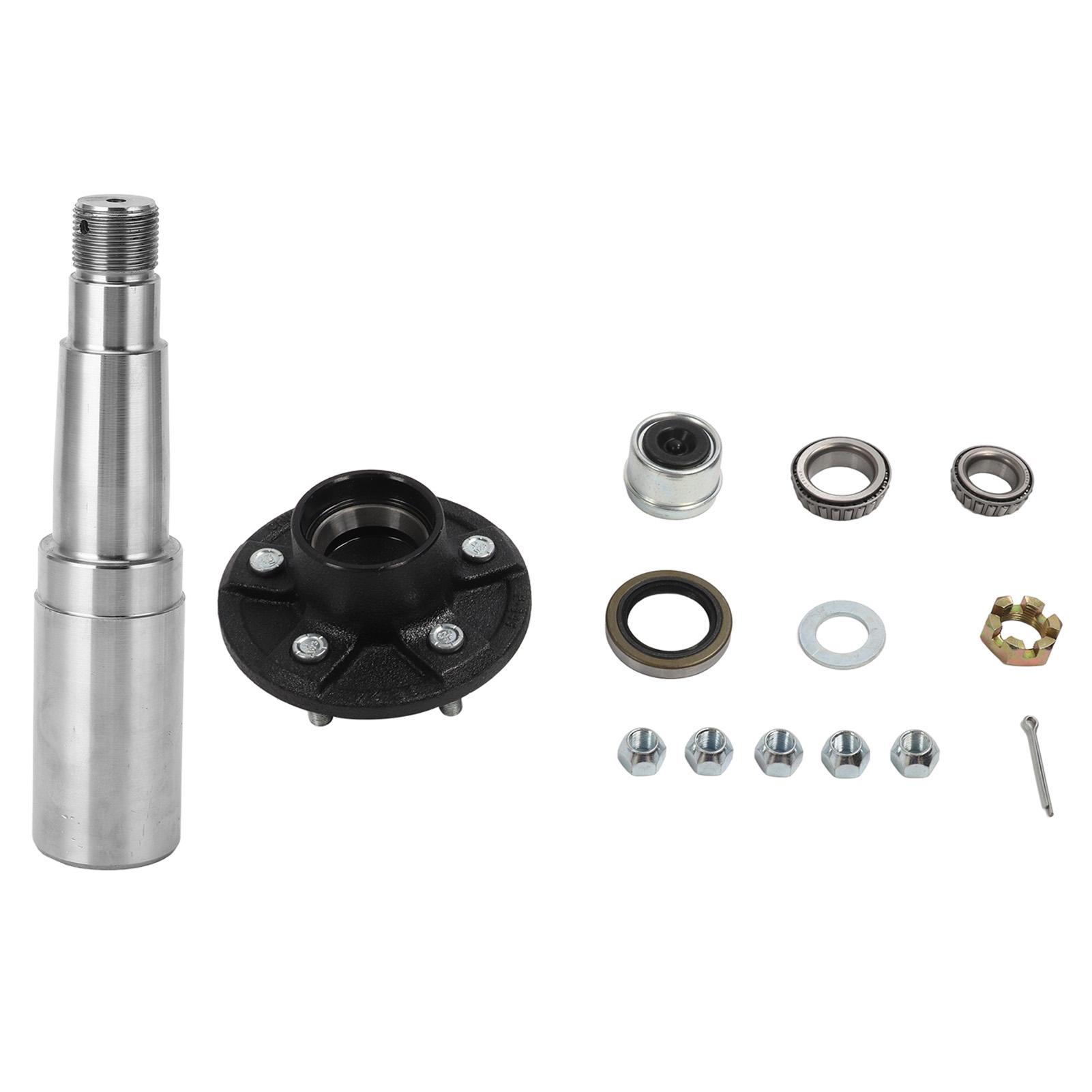 3500 Lb Trailer Axle Kit with 5 Studs 4.5in Bolts Idler Hub 25mm to 35mm Round Spindle for Cargo
3500 Lb Trailer Axle Kit with 5 Studs 4.5in Bolts Idler Hub 25mm to 35mm Round Spindle for Cargo