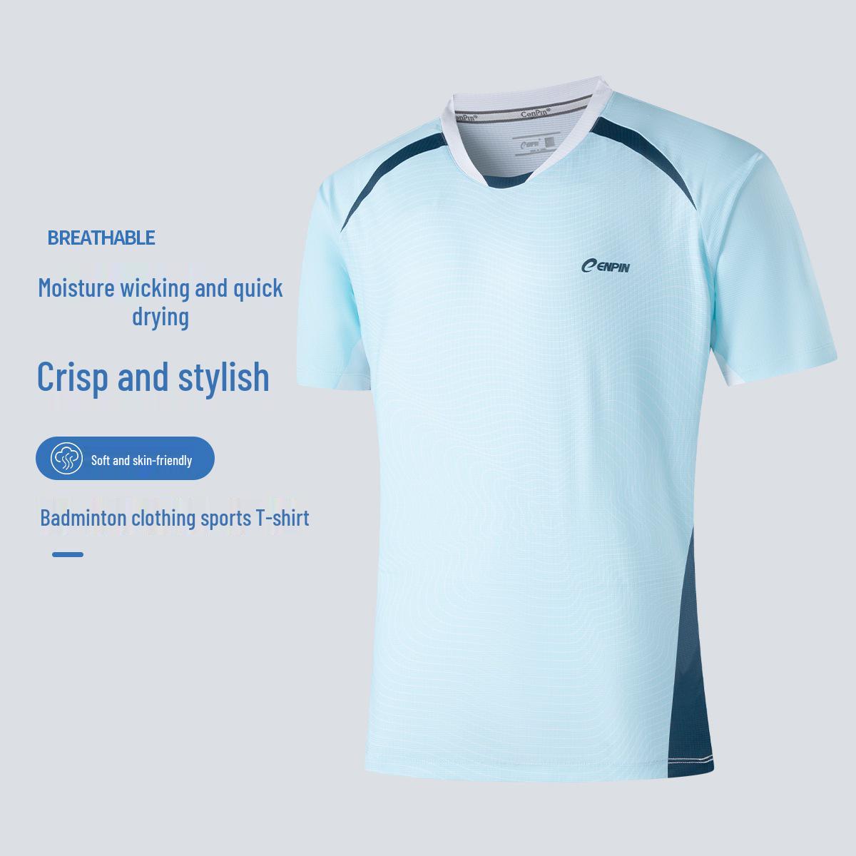 Summer Unisex Quick-Dry Sports T-Shirt for Badminton, Tennis, and Table Tennis XXXL
Summer Unisex Quick-Dry Sports T-Shirt for Badminton, Tennis, and Table Tennis XXXL
