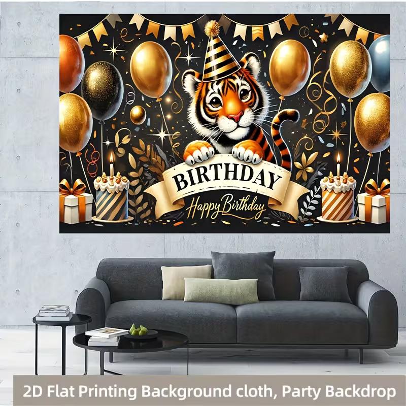 2D Flat Print Black Gold Tiger Birthday Photography Backdrop for Kids Party 47.2x31.5inch/120*80cm
2D Flat Print Black Gold Tiger Birthday Photography Backdrop for Kids Party 47.2x31.5inch/120*80cm