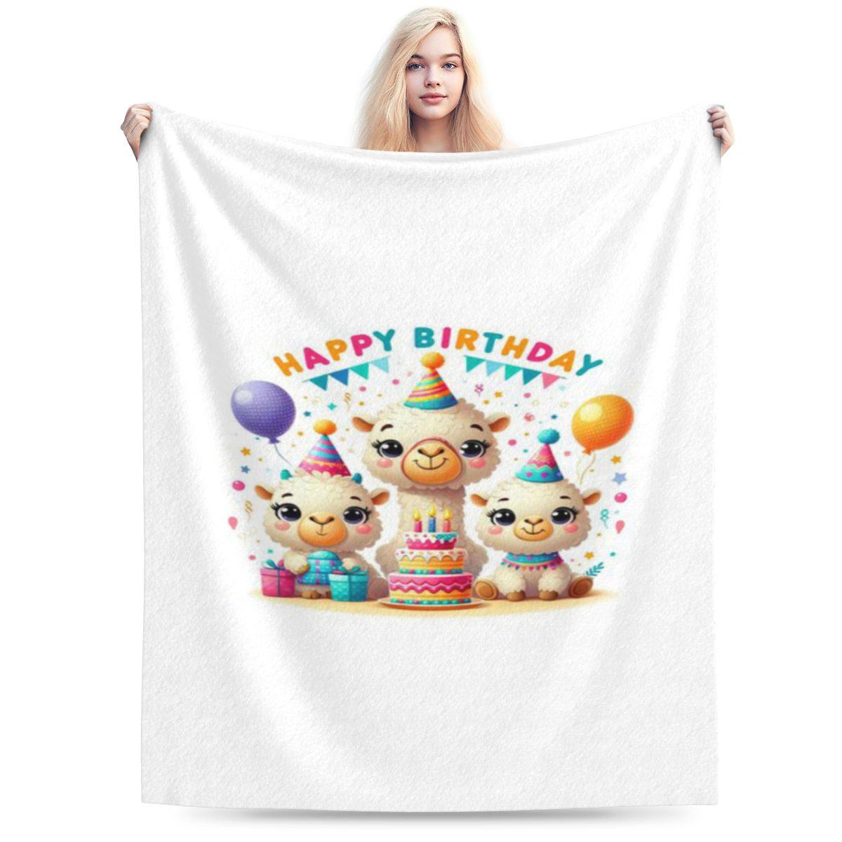 Colorful Lamas Happy Birthday Personalized Comfortable Party An UltraSoft Micro Fleece Blanket 75x100cm 30x40in
Colorful Lamas Happy Birthday Personalized Comfortable Party An UltraSoft Micro Fleece Blanket 75x100cm 30x40in