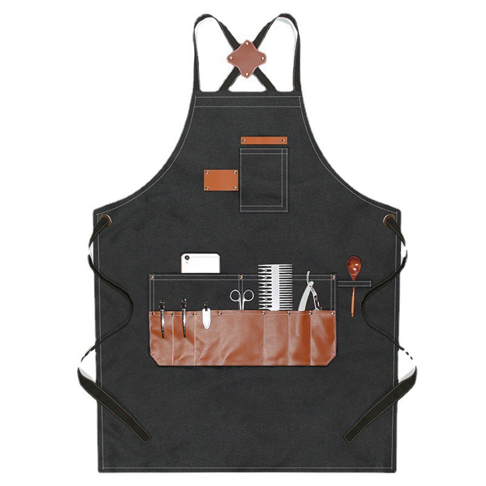 Barber Apron Multi Pocket Waterproof Black Chef Aprons for Art Students Carpenters Milk Tea Shops
Barber Apron Multi Pocket Waterproof Black Chef Aprons for Art Students Carpenters Milk Tea Shops