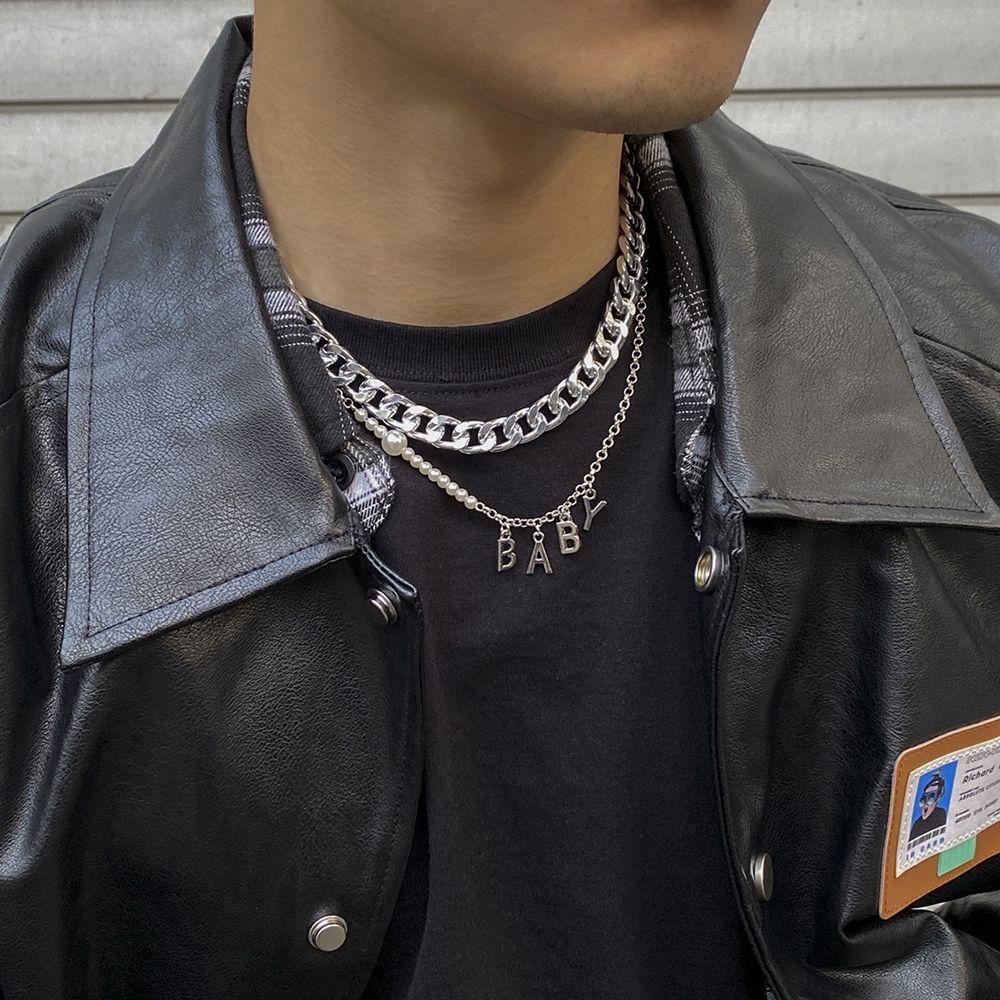 Layered Necklace Cuban Chain Necklace Korean Style Necklace Men Necklace Women Clavicle Chain
Layered Necklace Cuban Chain Necklace Korean Style Necklace Men Necklace Women Clavicle Chain