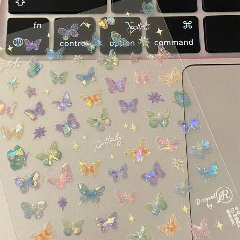 Butterfly Flat Wing Flow Light Premium Sticker, Free To Stick on Notebooks, Computers, Nail Art, Face, and Various Decorations
Butterfly Flat Wing Flow Light Premium Sticker, Free To Stick on Notebooks, Computers, Nail Art, Face, and Various Decorations