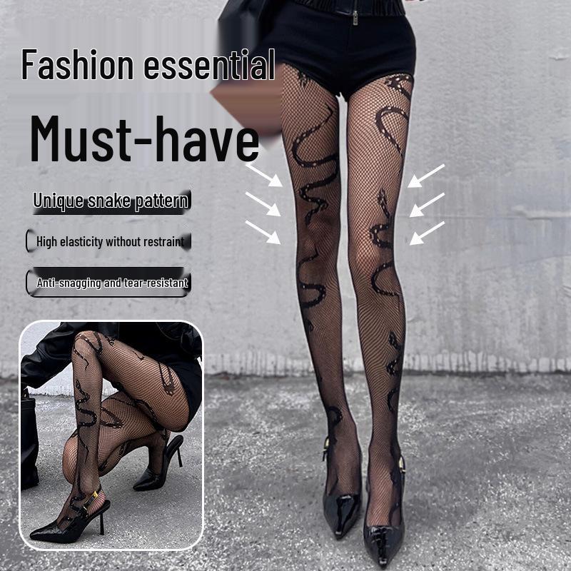 Little Snake Fishnet Lycra Tights Punk Mesh Y2K Style Plus Size Black Silk Pantyhose Small (40-65 kg)
Little Snake Fishnet Lycra Tights Punk Mesh Y2K Style Plus Size Black Silk Pantyhose Small (40-65 kg)