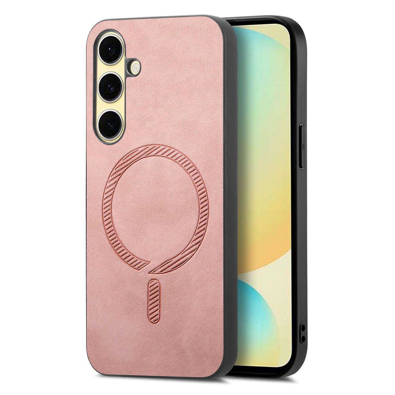 For Samsung Galaxy A56 5G Leather Back Case Compatible with MagSafe Skin-touch Phone Cover Pink
For Samsung Galaxy A56 5G Leather Back Case Compatible with MagSafe Skin-touch Phone Cover Pink