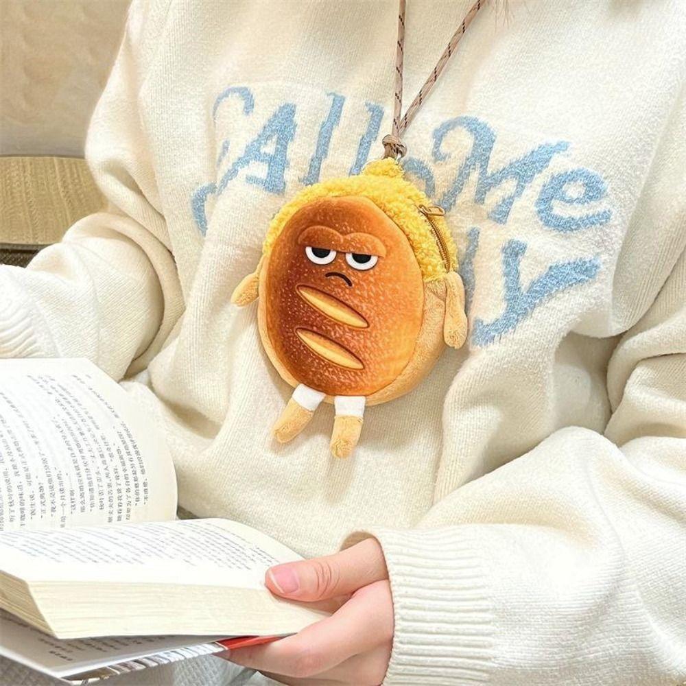 Plush Toast Bread Storage Bag Cartoon Cartoon Earphone Storage Pouch Plush Key Chain Bags Student 1
Plush Toast Bread Storage Bag Cartoon Cartoon Earphone Storage Pouch Plush Key Chain Bags Student 1