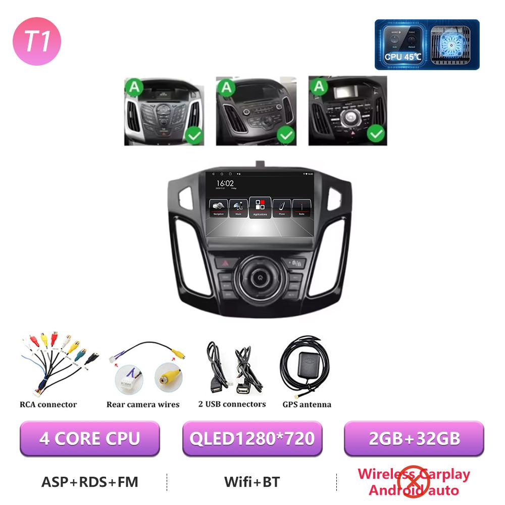 Android 16 For Ford Focus 3 Mk 3 2011 2012 - 2015 Car Radio Carplay Multimedia Player GPS Auto Navigation Stereo Dash Cam DVD BT
Android 16 For Ford Focus 3 Mk 3 2011 2012 - 2015 Car Radio Carplay Multimedia Player GPS Auto Navigation Stereo Dash Cam DVD BT