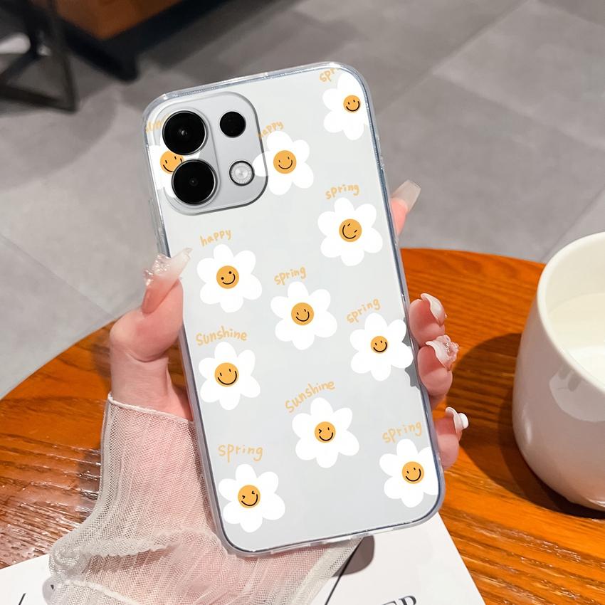 Чехол для Oppo K13 Realme P3 C75x V70 GT7 C75 V70S Летний узор из свежих цветов Прозрачный ТПУ Силиконовый Устойчивый к царапинам Чехол для корпуса Oppo Realme C75 5G
Чехол для Oppo K13 Realme P3 C75x V70 GT7 C75 V70S Летний узор из свежих цветов Прозрачный ТПУ Силиконовый Устойчивый к царапинам Чехол для корпуса Oppo Realme C75 5G