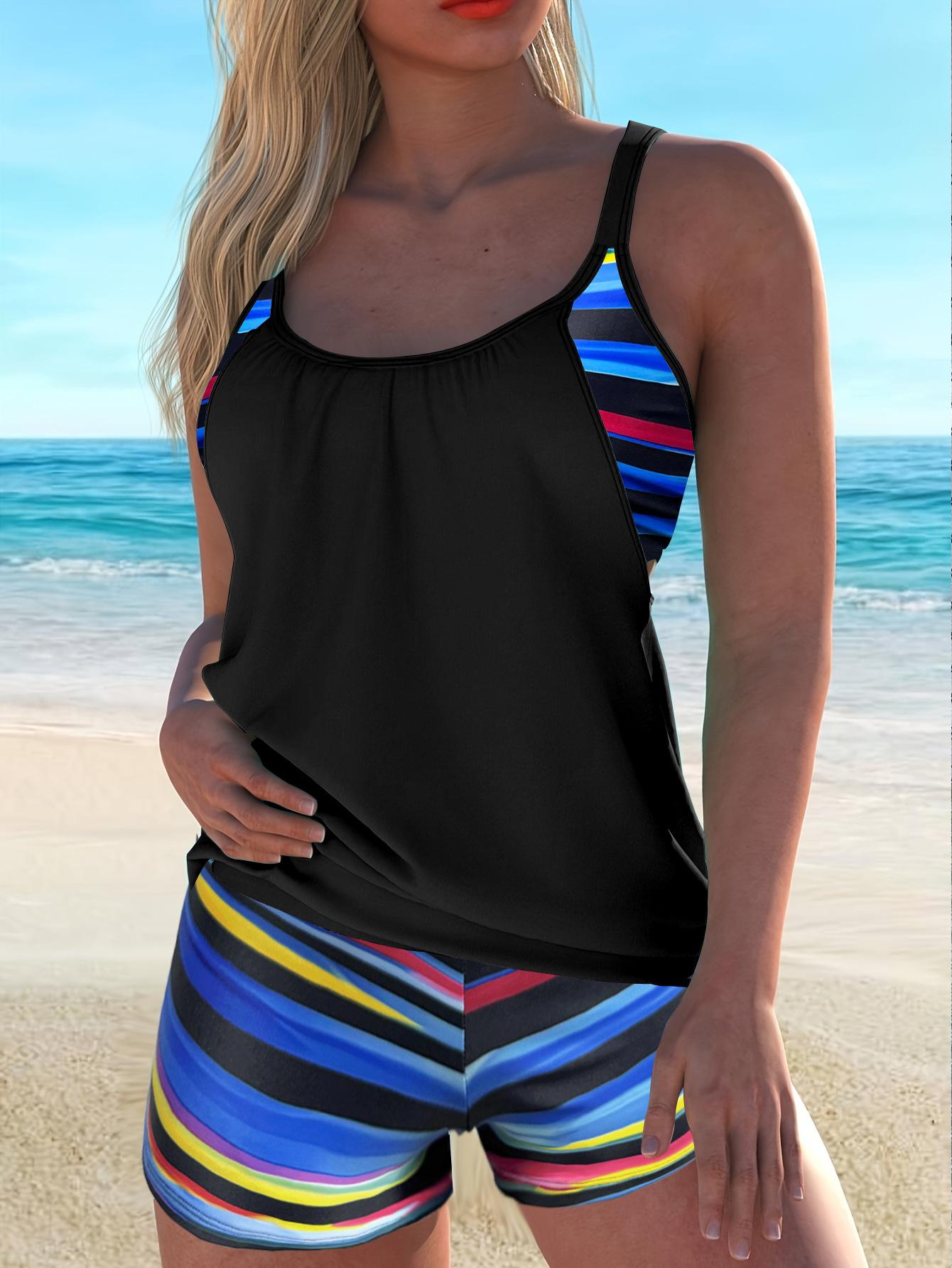 Women’s Printed Tankini Bathing Suit Modest Swimsuit with Shorts, Two-Piece Bikini Swimwear Set M жовтий
Women’s Printed Tankini Bathing Suit Modest Swimsuit with Shorts, Two-Piece Bikini Swimwear Set M жовтий
