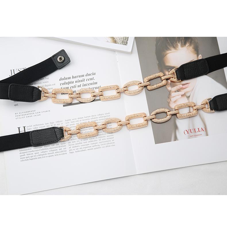Elastic Elastic Belt Women S Personalized Chain Decoration With Skirt Coat Suit Temperament Waist Seal Trendy
Elastic Elastic Belt Women S Personalized Chain Decoration With Skirt Coat Suit Temperament Waist Seal Trendy