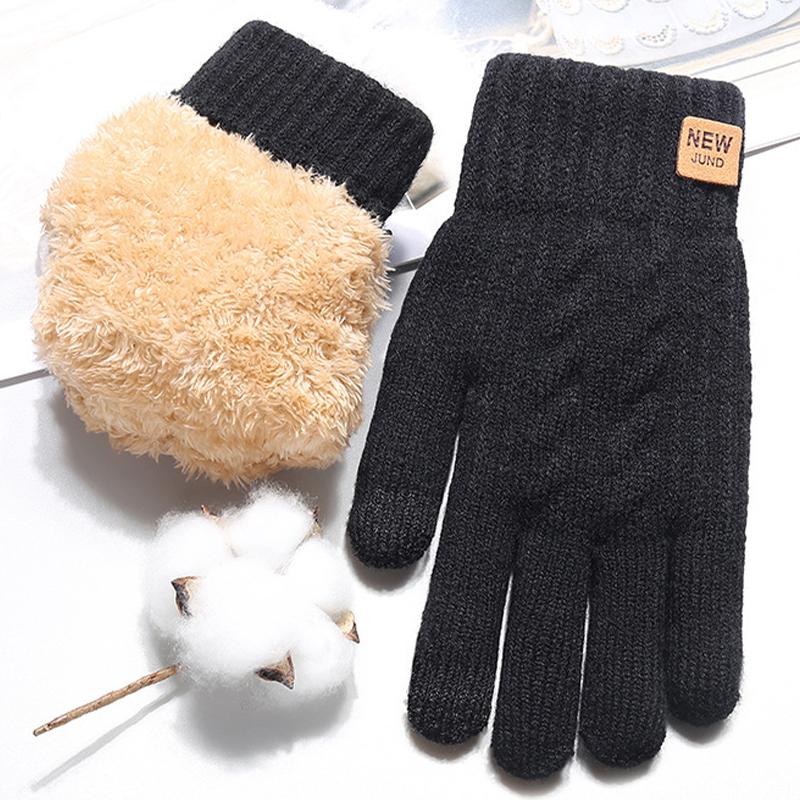 Чоловічі потовщені двошарові трикотажні рукавички плюс оксамитові теплі рукавички для дорослих велосипедистів One size чорний
Чоловічі потовщені двошарові трикотажні рукавички плюс оксамитові теплі рукавички для дорослих велосипедистів One size чорний