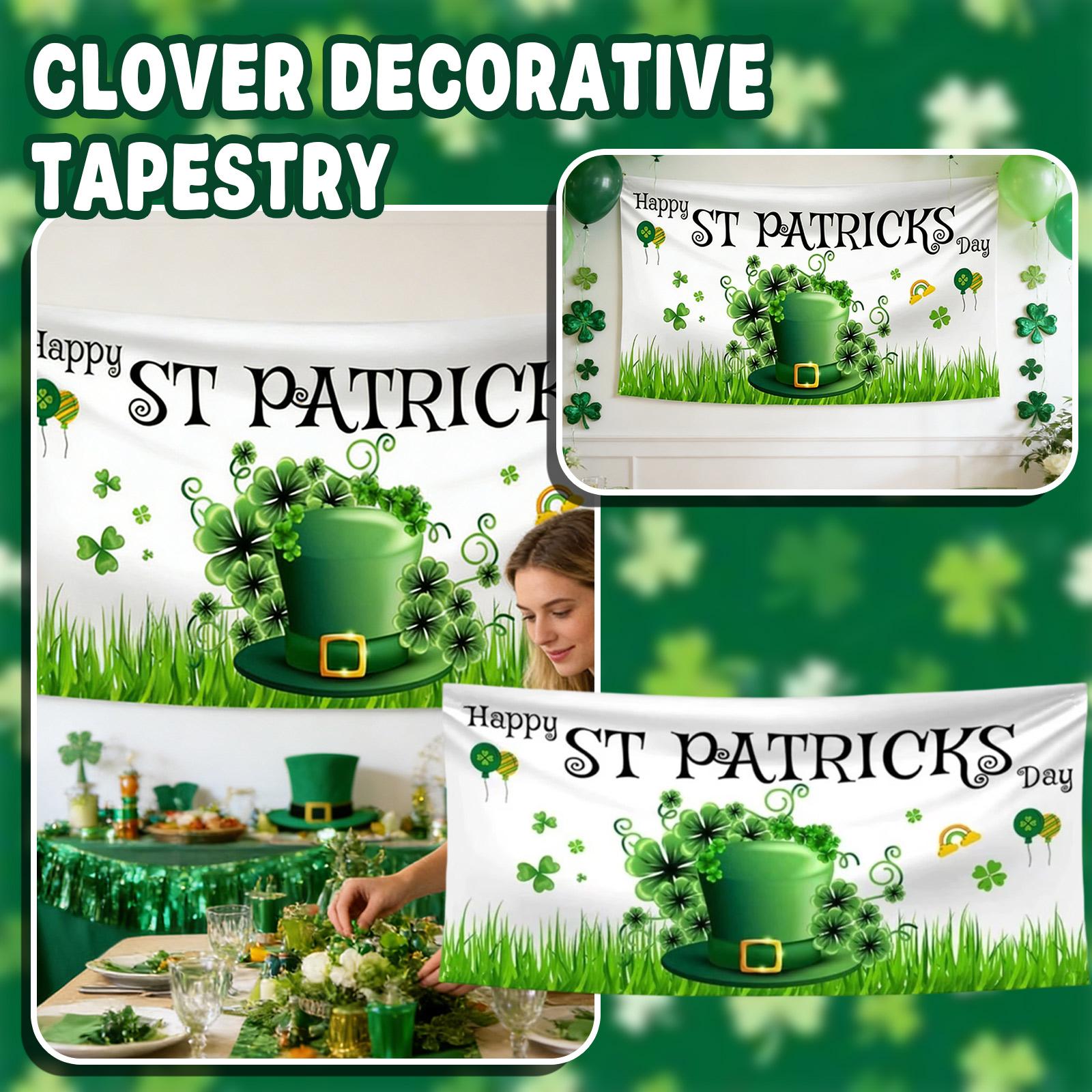 St. Patrick’s Day Banner Decorations - Irish Party Background Supplies Decors, 1 Count One Size зелений
St. Patrick’s Day Banner Decorations - Irish Party Background Supplies Decors, 1 Count One Size зелений