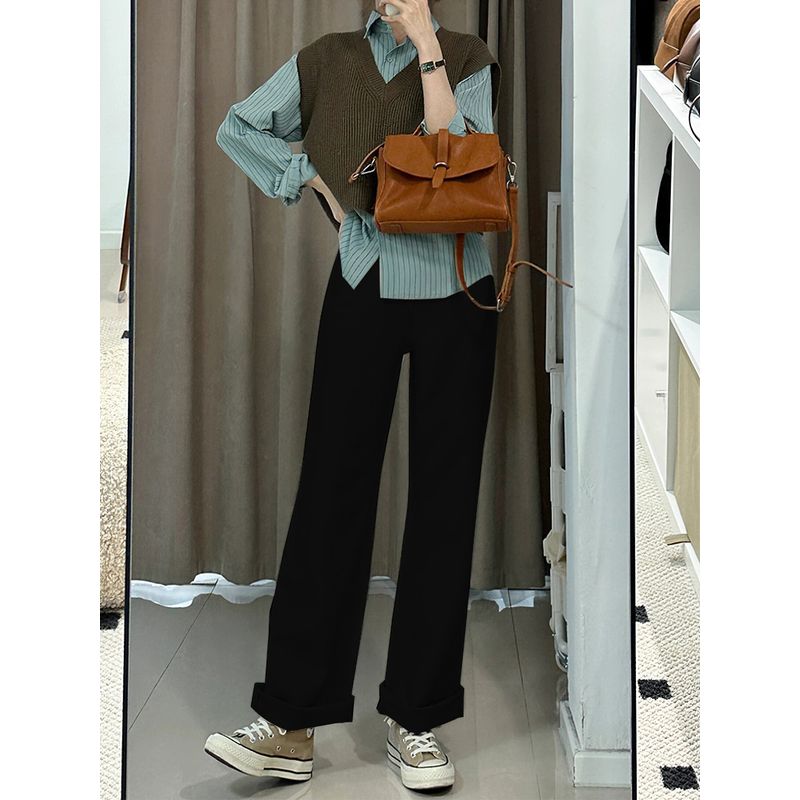 Creamy-white Fat Sister mm High Waist Loose Denim Black XL(Suggestion 60-70kg)
Creamy-white Fat Sister mm High Waist Loose Denim Black XL(Suggestion 60-70kg)