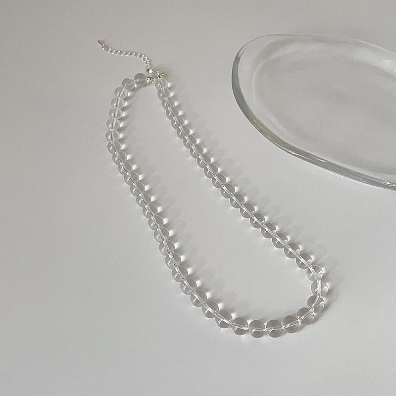 Прозрачное белое хрустальное ожерелье с бусинами для женщин, простое, высокого класса, модное, темпераментное, элегантное, трендовое, универсальное, цепочка на шею, цепочка на ключицу
Прозрачное белое хрустальное ожерелье с бусинами для женщин, простое, высокого класса, модное, темпераментное, элегантное, трендовое, универсальное, цепочка на шею, цепочка на ключицу
