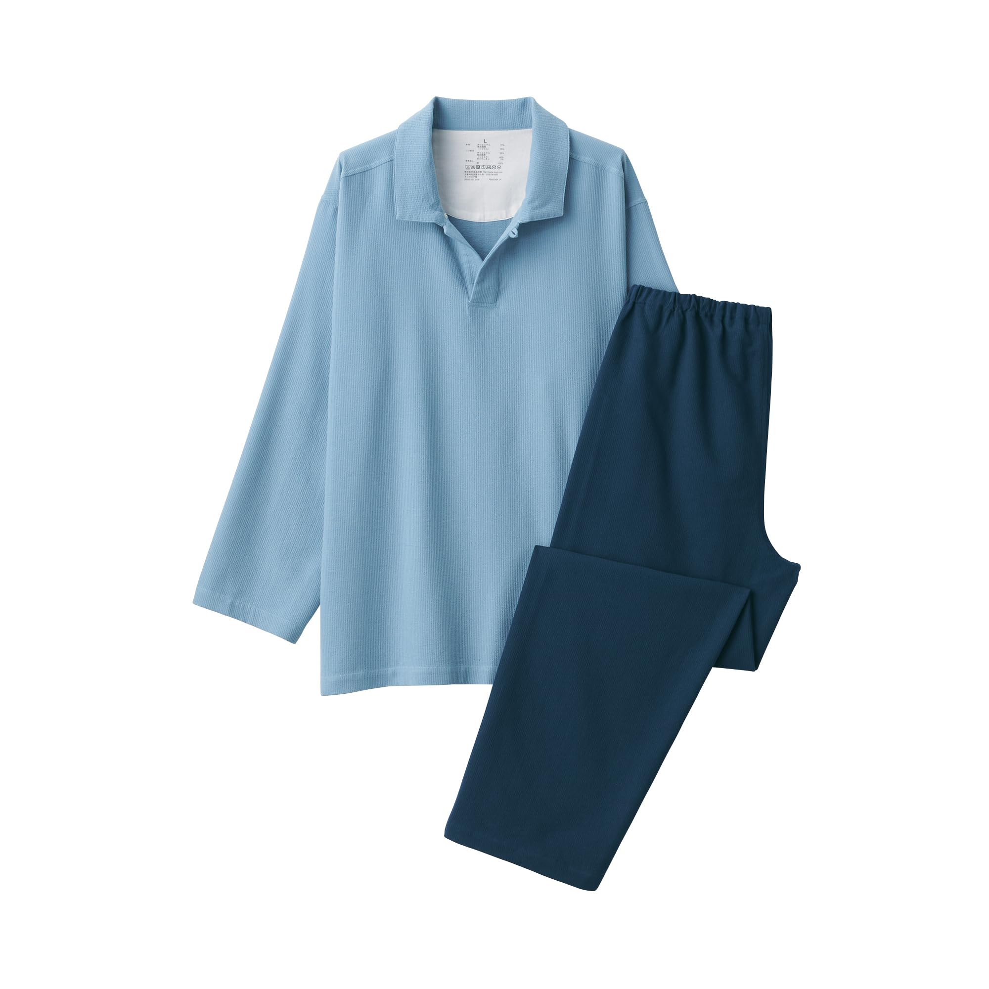MUJI Kapok Blend Skipper Pajamas Made from Tree Nuts FB0YBA4S Smoky Blue S Men s Men s Men s
MUJI Kapok Blend Skipper Pajamas Made from Tree Nuts FB0YBA4S Smoky Blue S Men s Men s Men s