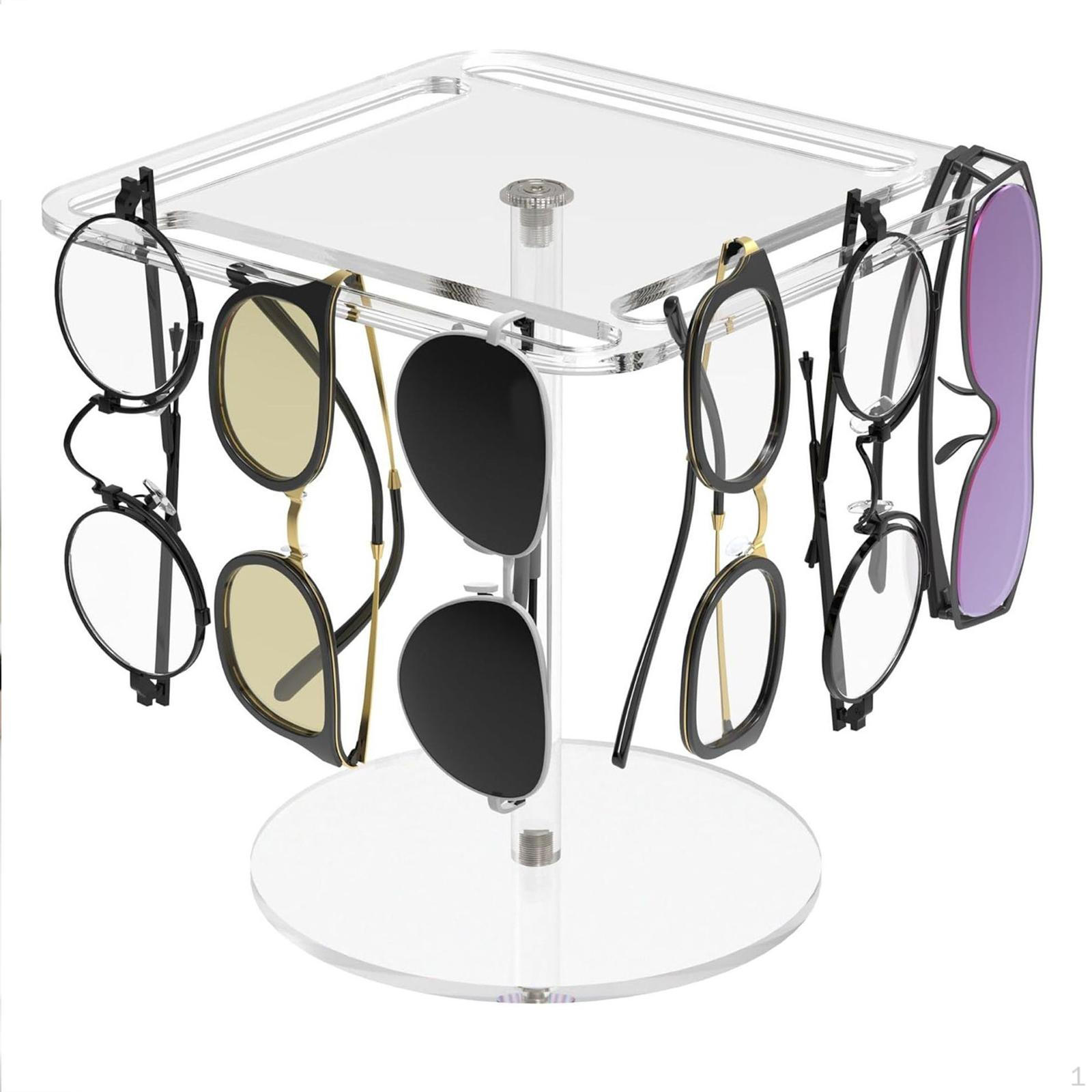 Держатель для солнцезащитных очков, органайзер, вращающаяся на 360° подставка для очков, подставка для нескольких очков
Держатель для солнцезащитных очков, органайзер, вращающаяся на 360° подставка для очков, подставка для нескольких очков