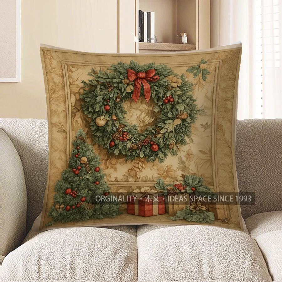 Home Decor Christmas Tree with Gifts Decorative Pillow Cover Pattern Cushion Cover Suitable for Sofa Bedroom Car Pillow Cover 40x40cm
Home Decor Christmas Tree with Gifts Decorative Pillow Cover Pattern Cushion Cover Suitable for Sofa Bedroom Car Pillow Cover 40x40cm