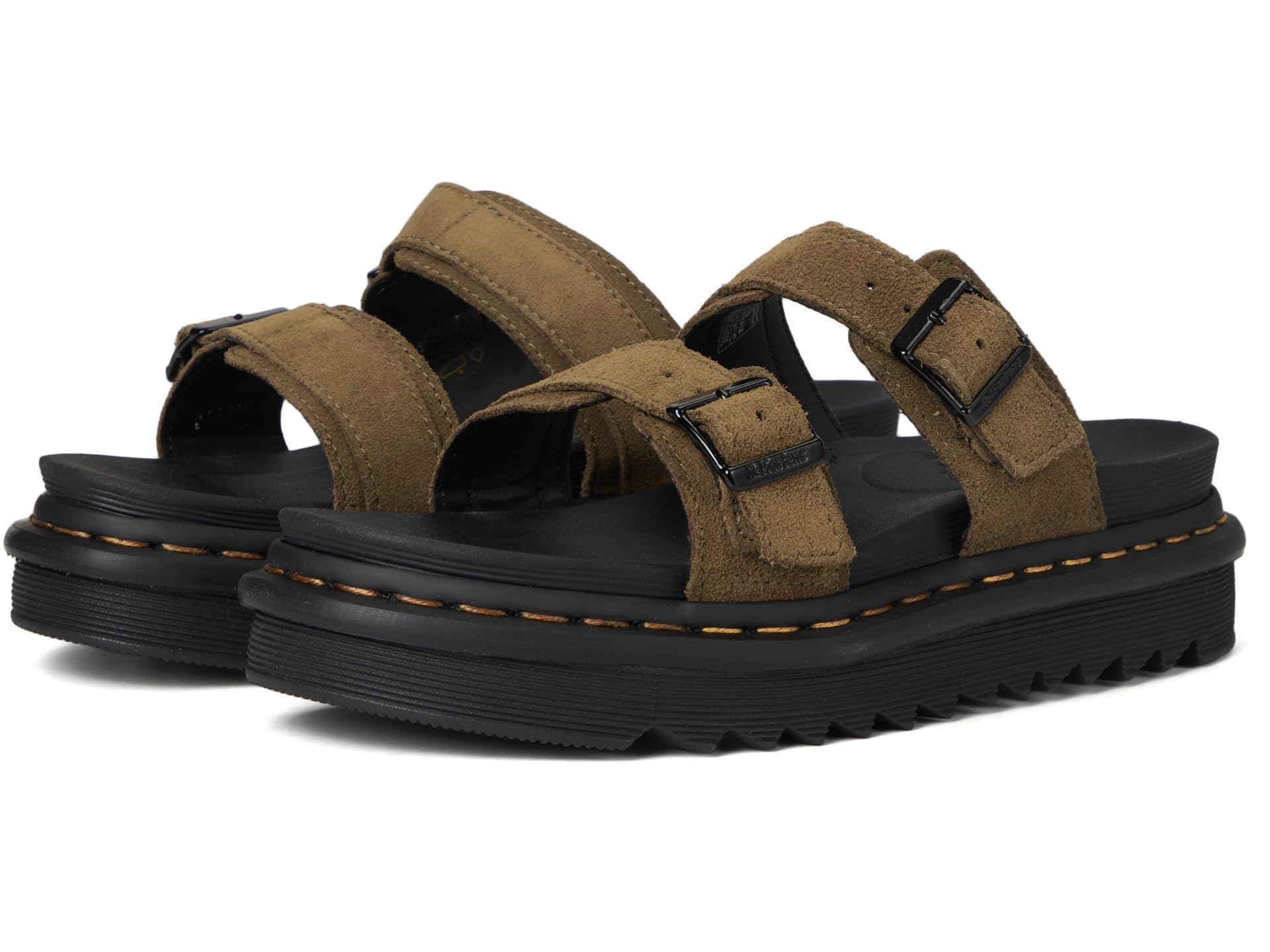 Dr. Martens Miles Brand Sandals, Black, Olive, 9 Women/8 Men
Dr. Martens Miles Brand Sandals, Black, Olive, 9 Women/8 Men