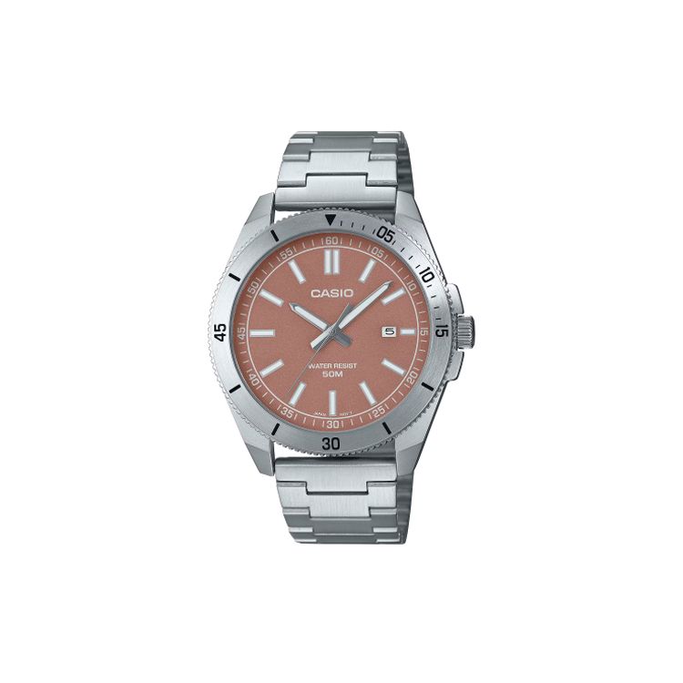 Casio 50M Waterproof Quartz Movement Stainless Steel Strap Watch Pink Dial Unisex Watches MTP-B155D-5EV Pink Watch Dial
Casio 50M Waterproof Quartz Movement Stainless Steel Strap Watch Pink Dial Unisex Watches MTP-B155D-5EV Pink Watch Dial