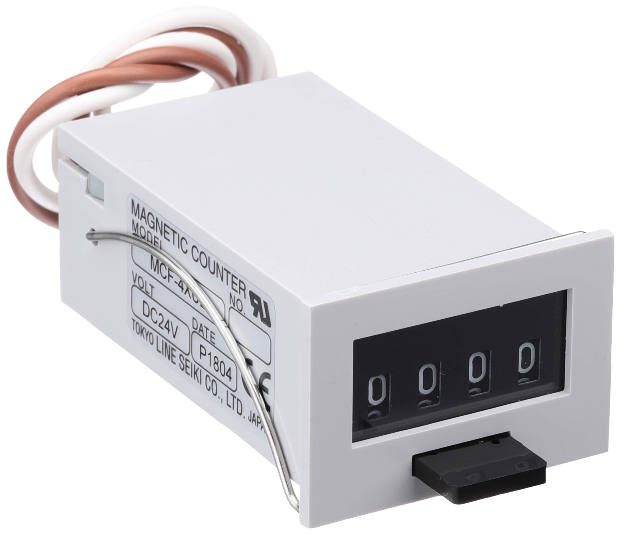 Line Seiki Electromagnetic Counter DC24V Counter (with Reset) 4-Digit MCF-4X
Line Seiki Electromagnetic Counter DC24V Counter (with Reset) 4-Digit MCF-4X