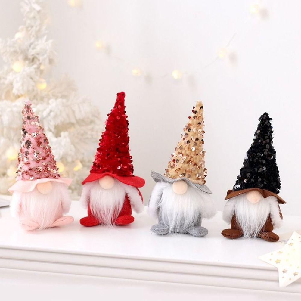 Shiny Christmas Sequin Gnome Handmade Dwarf Doll Ornaments Creative Santa Faceless Doll Home Decor розовый
Shiny Christmas Sequin Gnome Handmade Dwarf Doll Ornaments Creative Santa Faceless Doll Home Decor розовый