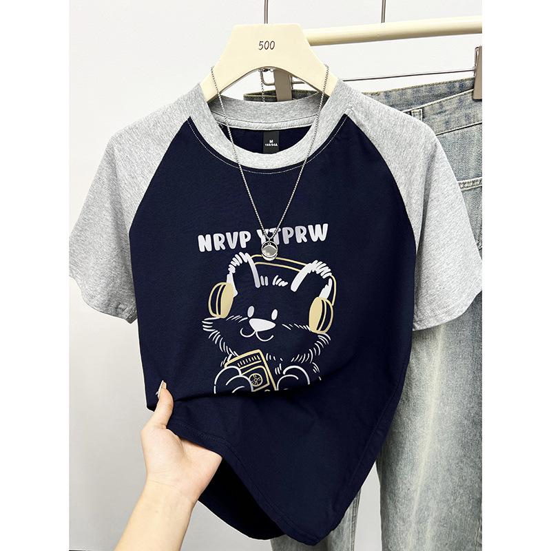 Летняя женская модная хлопковая футболка с рукавами реглан и коротким рукавом свободного кроя 2024 3XL
Летняя женская модная хлопковая футболка с рукавами реглан и коротким рукавом свободного кроя 2024 3XL