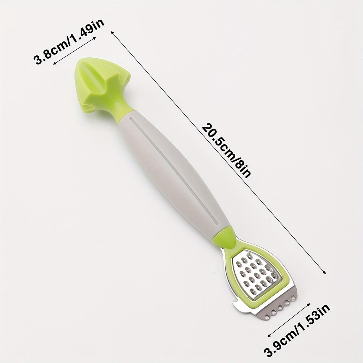 1pc Multi-Functional Lemon Zester and Juicer, Simple Bottle Opener, Stainless Steel Lemon Wedge Zester, Kitchen Dual-Head Lemon Press сірий
1pc Multi-Functional Lemon Zester and Juicer, Simple Bottle Opener, Stainless Steel Lemon Wedge Zester, Kitchen Dual-Head Lemon Press сірий