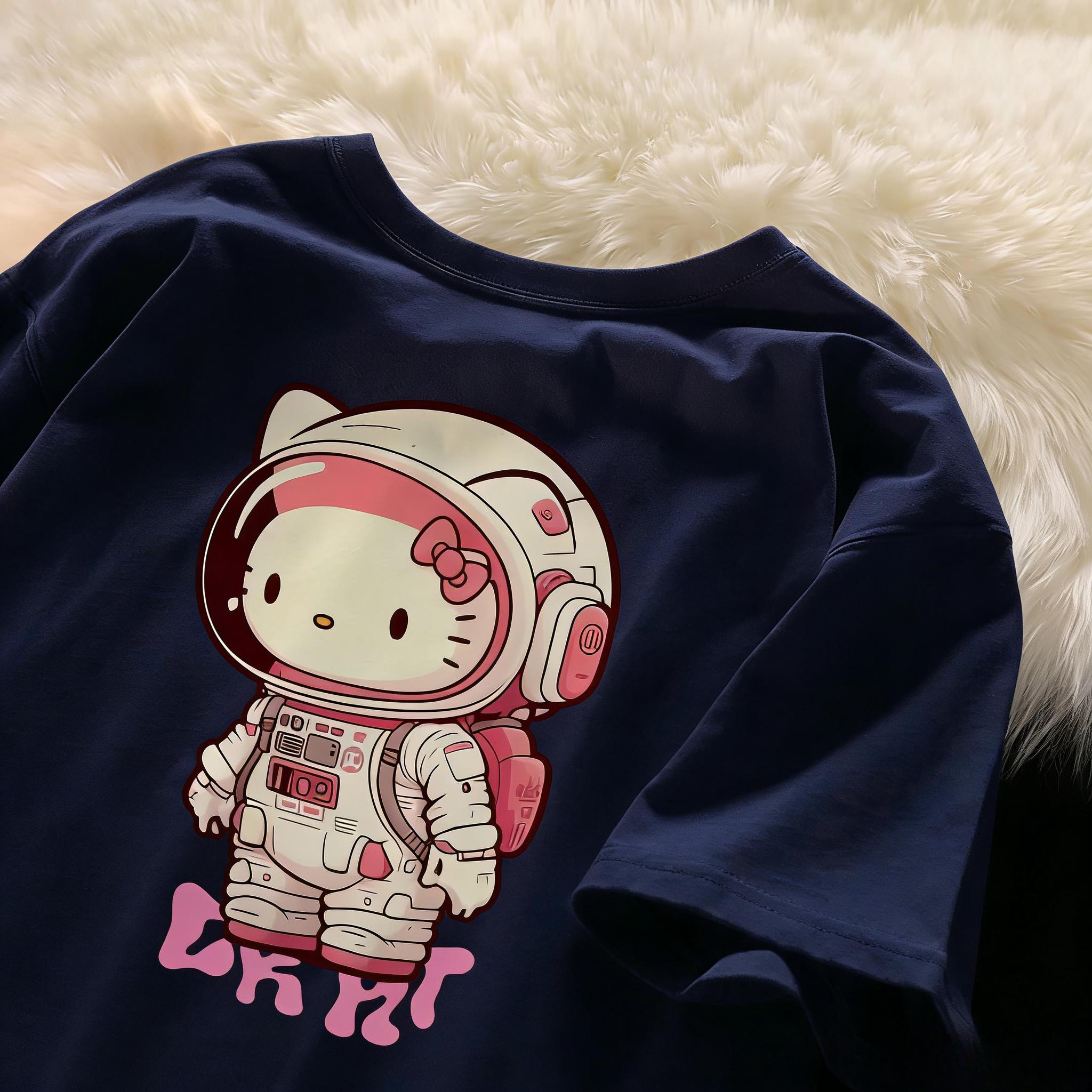 2026 новая футболка Hello Kitty из мягкого хлопка с коротким рукавом и круглым вырезом, милый принт, легкий летний топ для женщин, повседневная одежда S
2026 новая футболка Hello Kitty из мягкого хлопка с коротким рукавом и круглым вырезом, милый принт, легкий летний топ для женщин, повседневная одежда S