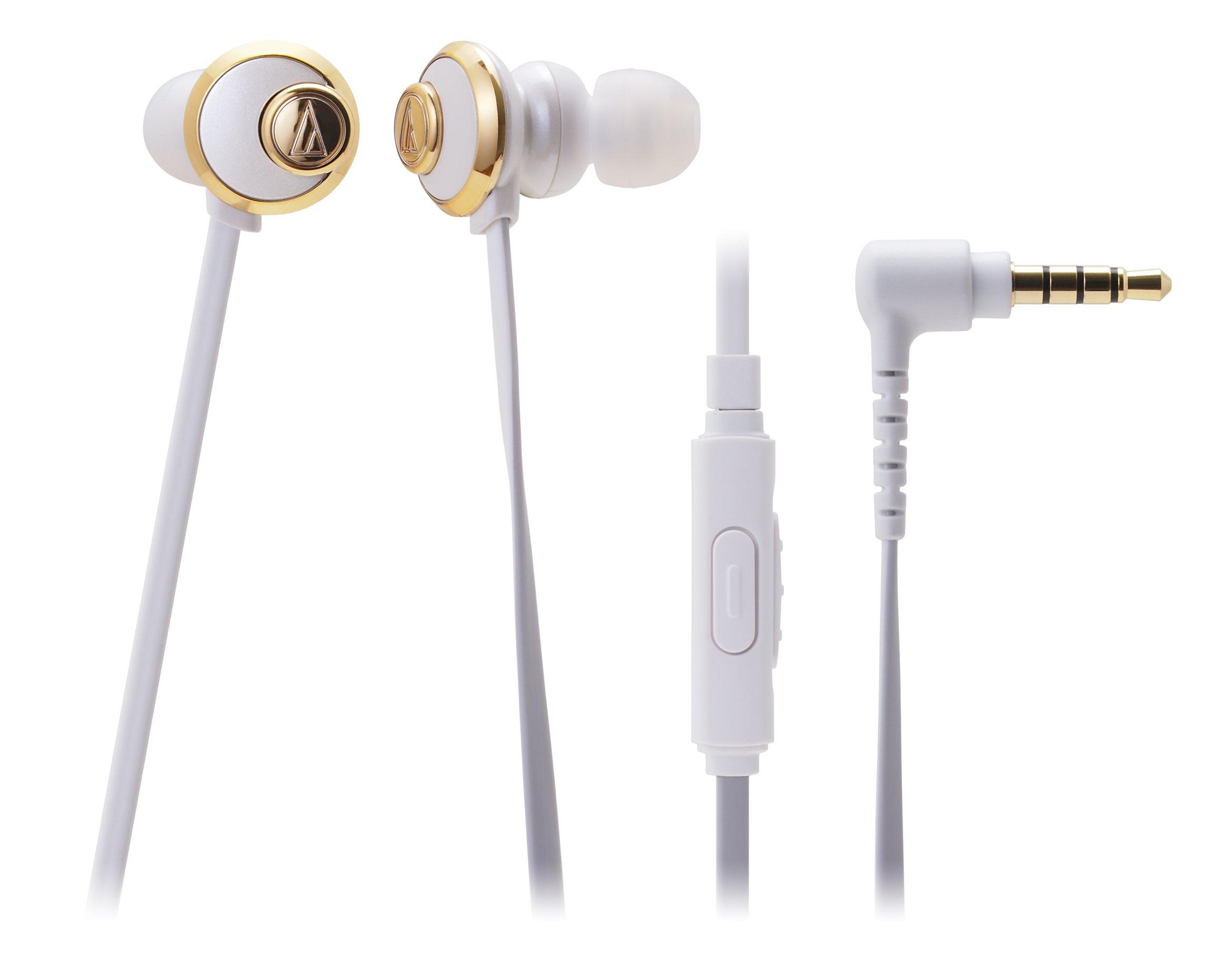 audio-technica In-Ear Headphones for Smartphones, White
audio-technica In-Ear Headphones for Smartphones, White