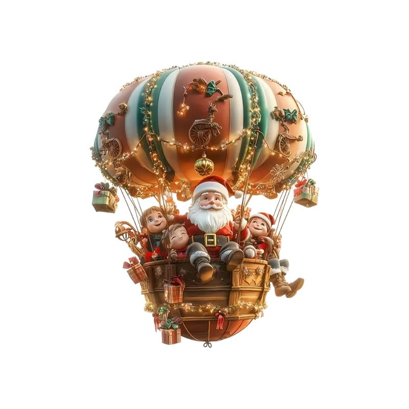 Acrylic Christmas Tree Hanging Ornament Cartoon Santa in Hot Air Balloon Holiday Decoration For Festival Parties S
Acrylic Christmas Tree Hanging Ornament Cartoon Santa in Hot Air Balloon Holiday Decoration For Festival Parties S