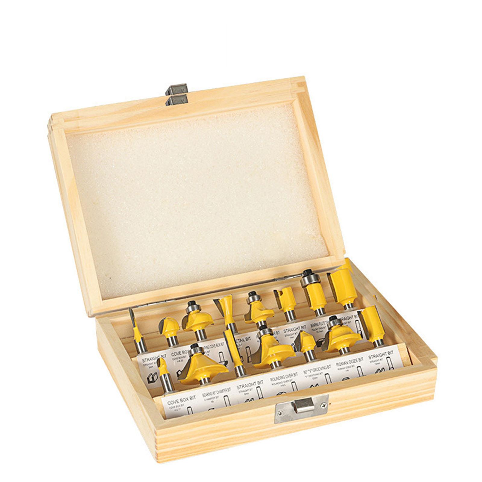 15 шт. твердосплавные фрезы для деревообработки набор фрезы из сплава фрезы для DIY деревообработки фрезерные работы 6