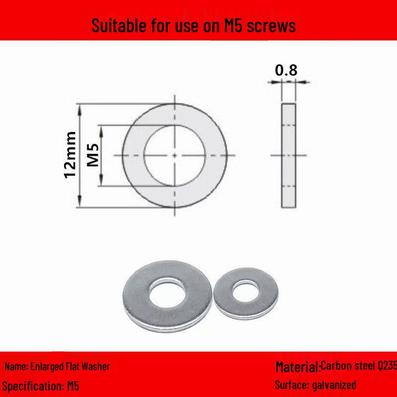 Galvanized/Stainless Steel Flat Washers (M4-M12)
Galvanized/Stainless Steel Flat Washers (M4-M12)