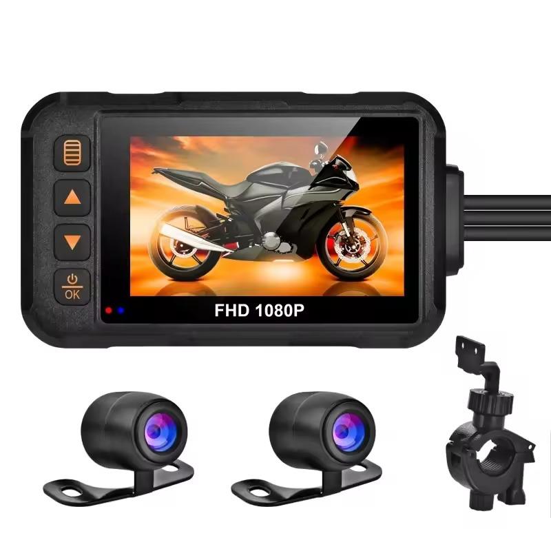 Motorcycle Camera DVR 3.0 Inch 720P Waterproof Motorcycle Driving Recorder Front Rear Camera Video Recorder Motorcycle Accessori
Motorcycle Camera DVR 3.0 Inch 720P Waterproof Motorcycle Driving Recorder Front Rear Camera Video Recorder Motorcycle Accessori