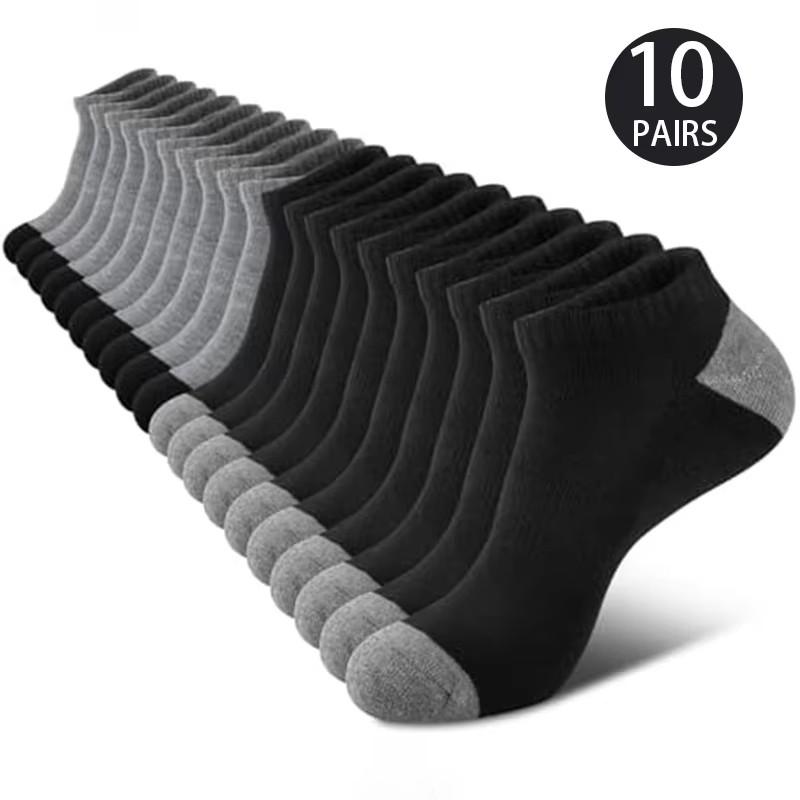 10 Pairs Of Comfortable Breathable Socks Sweat Absorbing Odor Proof Low Cut Solid Color Socks Suitable For Outdoor Activities One Size
10 Pairs Of Comfortable Breathable Socks Sweat Absorbing Odor Proof Low Cut Solid Color Socks Suitable For Outdoor Activities One Size