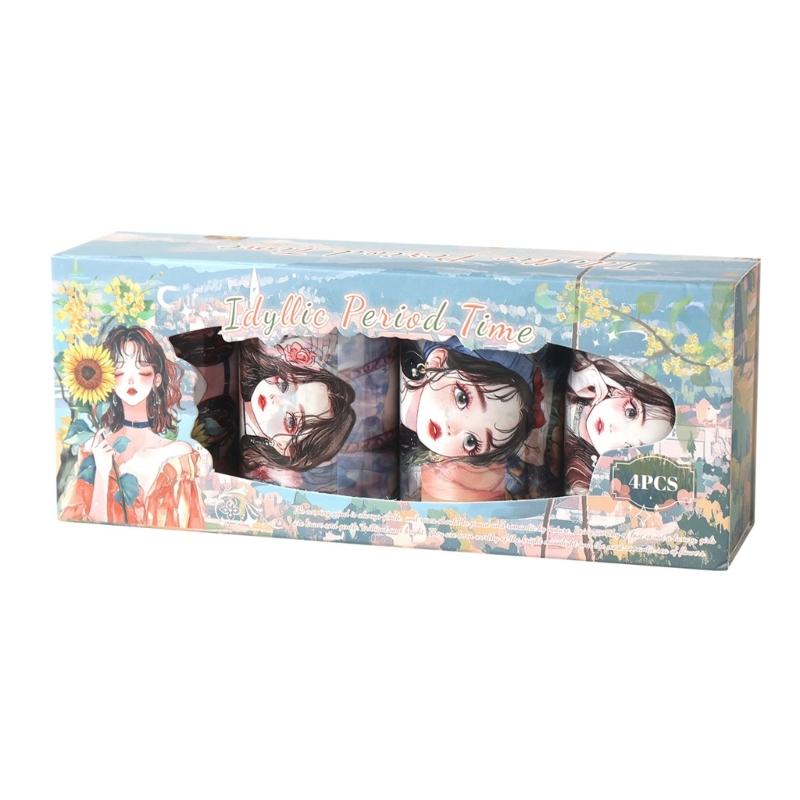 4 Rolls Person Adhesive Decorative Recordings Featuring Landscape Designs For Artisanal Scrapbooks And Art Journals
4 Rolls Person Adhesive Decorative Recordings Featuring Landscape Designs For Artisanal Scrapbooks And Art Journals