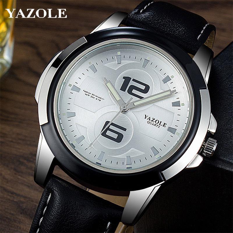 YAZOLE Sport Watch Мужские модные светящиеся в темноте водонепроницаемые мужские кварцевые часы
YAZOLE Sport Watch Мужские модные светящиеся в темноте водонепроницаемые мужские кварцевые часы
